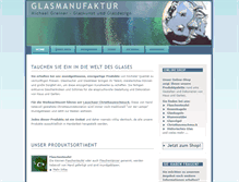 Tablet Screenshot of glasmanufaktur-greiner.de